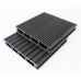 SAMPLE Composite Decking - Grey / Black / Ash / Brown / Anthracite Grey Wood Grain Effect 3m - Plastic Decking PVC Decking WPC Decking Hollow Garden Exterior Decking Boards 